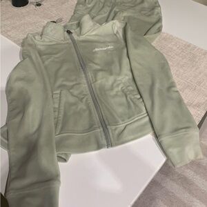 Abercrombie Kids Light Green velour set